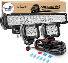 - ZH002 20Inch 126W Spot Flood Combo off Road Led Light Bar 2PCS 18W 4Inch LED P