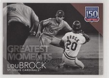 2019 Topps 150 Years of Professional Baseball Greatest Moments Lou Brock HOF 0g4