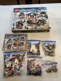 LEGO Creator Expert Winter Village Market 10235 Complete Manuals 1261 Pieces