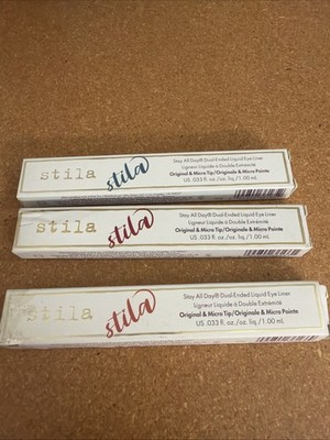 Stila Stay All Day Dual Eye Liner 0.033 oz LOT OF 3 Boxes NEW!