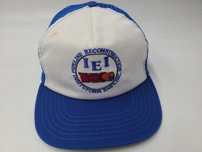 Vintage IEI Pipeline Reconstruction Insituform East Inc Mesh Snapback Hat Cap