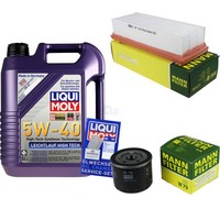 Inspektionspaket 5L Liqui Moly 5W-40 FüR Dacia Sandero Logan Express 1.5 Dci
