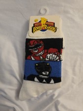 Mighty Morphin Power Rangers - Kids Socks - Vintage 1990s