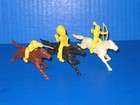 Vintage Marx Mounted Indians 45mm Figures — photo 2