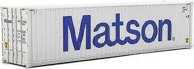 Walthers-Acc 40' Matson Hi-Cube Corrugated-Side Container - HO Scale Model