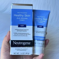 New Sealed Neutrogena Healthy Skin Anti-Wrinkle Night Cream Full Size 40g/1.4oz