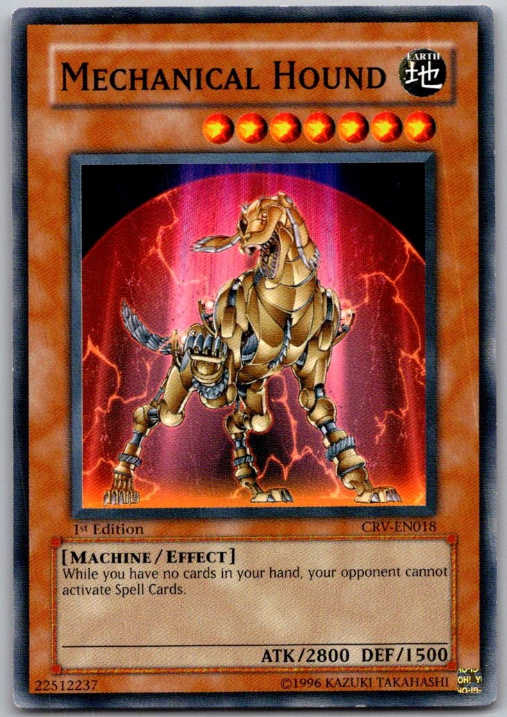 Mechanical Hound CRV-EN018 Common Cybernetic Revolution Yu-Gi-Oh 1st Edition MP