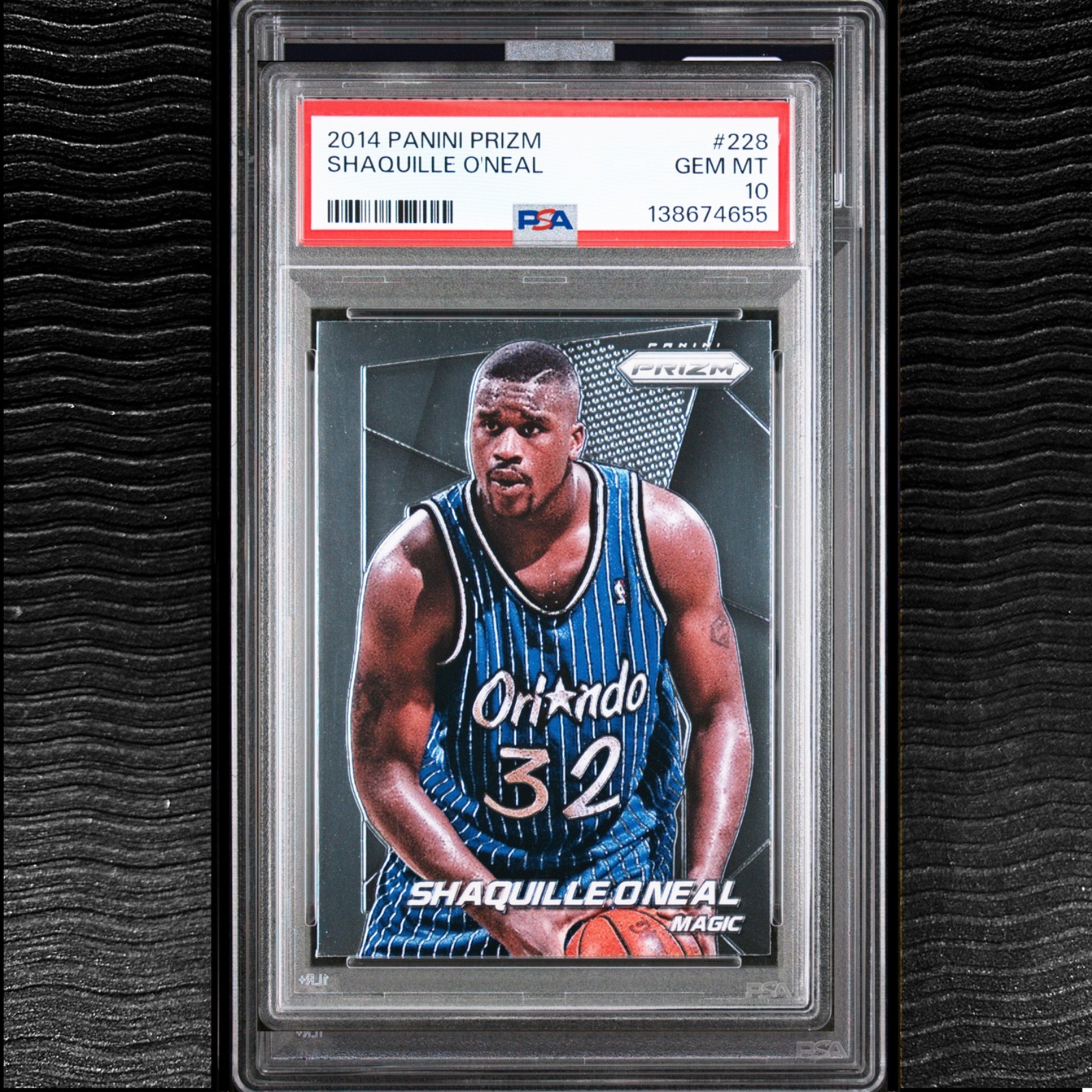 2014 Panini Prizm #228 SHAQUILLE O'NEAL PSA 10 GEM MINT Low POP! HOF