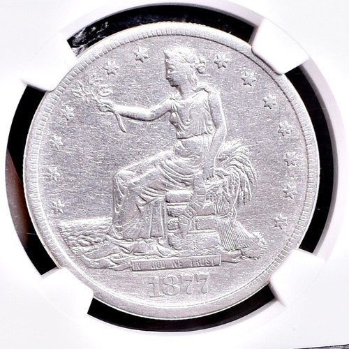 1877-S Trade Dollar - NGC XF Details, Harshly Cleaned (#60038-L) - Picture 4 of 12