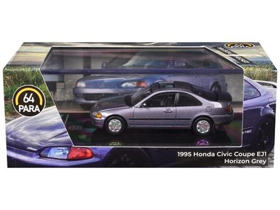 1/64 Honda Civic Coupe EJ1 Horizon Gray 1995 Die-Cast Model by