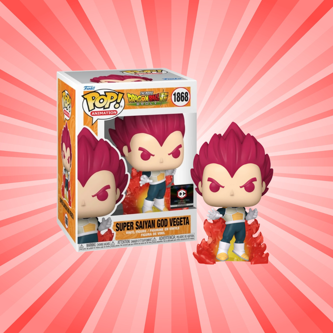 Funko Pop DBZ Dragon Ball Z 1868 Super Saiyan God Vegeta – Pop Collector / Magasin Funko Pop & Loungefly