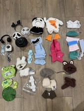 Labubu Clothes Outfits , Hats, Shoes, Lot of 12 Sets some extra accessories