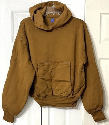 Yeezy x Gap YZY Brown Double Layered Perfect Hoodie Small 100% AUTHENTIC