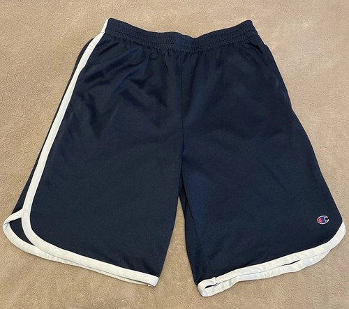 EUC Boys Champion Mesh Athletic Shorts Navy Blue Youth XL 18/20 With Pockets