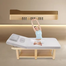 Wide Massage Bed, Physical Treatment Adjustable Spa Bed 0-45° 190*80*62cm