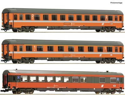 Roco 74044 HO Gauge OBB EC60 Maria Theresia Coach Set 2 (3) IV