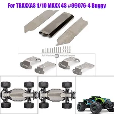 TRAXXAS 1/10 MAXX 4S #89076-4 Buggy Upgrade Parts Stainless Steel Chassis Armor