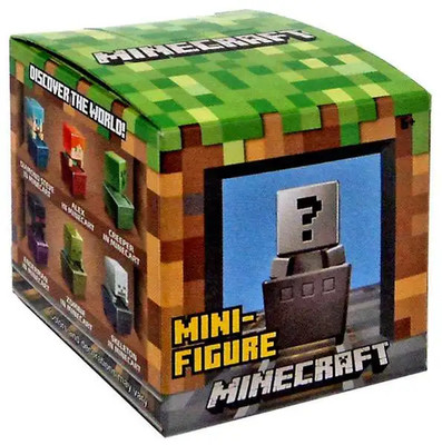 Mattel Minecraft Minecart Serie 7 Blind Box (eine zufällige Minifigur)