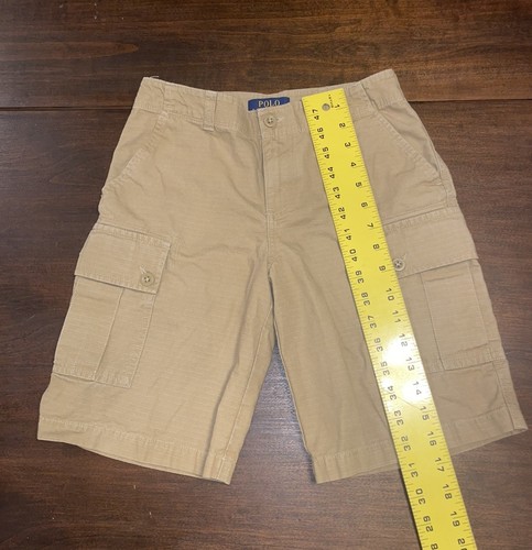 Polo Ralph Lauren Cargo Shorts Boys Youth Size 10 Khaki Beige Baggy Skater - Picture 3 of 3