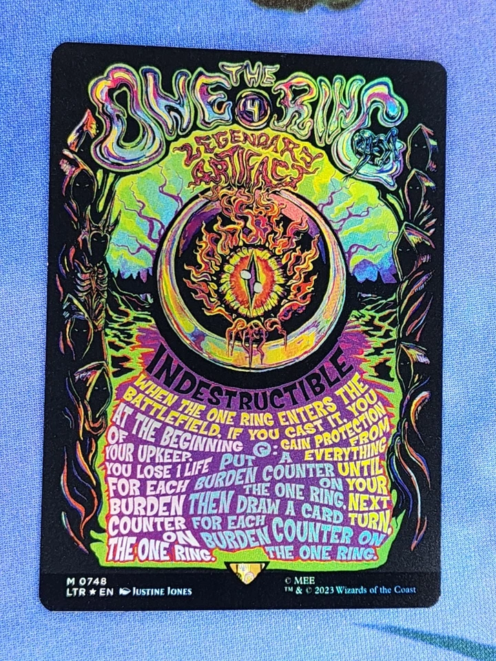 1x FOIL POSTER The One Ring, NM (see photos), LTR, Magic: the Gathering, MtG - Image 3 of 4