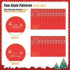 Christmas Money Holder for Cash Gift 12 Pcs, Xmas Red Envelopes Money Envelop...