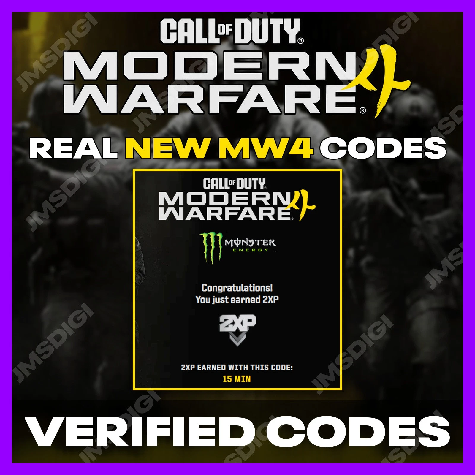 Call of Duty Modern Warfare 4 (MW4) | 1-40 Hours Double XP | New & Legacy Codes✅ image 2