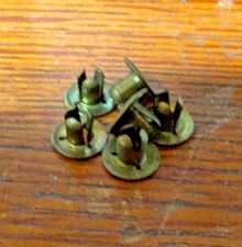 6 PC EXTREEMELY RARE BRASS RIVOTS A.C. GILBERT ERECTOR SET
