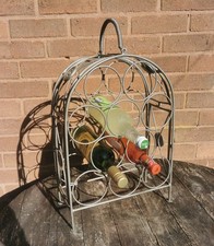 Vintage Eisen Weinregal Halter 10 Fächer Vogelkäfig Stil Pub Bar Küche Dekor 