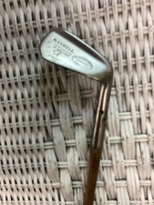 Antique Hickory Wood shaft Gibson 50 Baxpin Mashie Flanged Golf Club C3