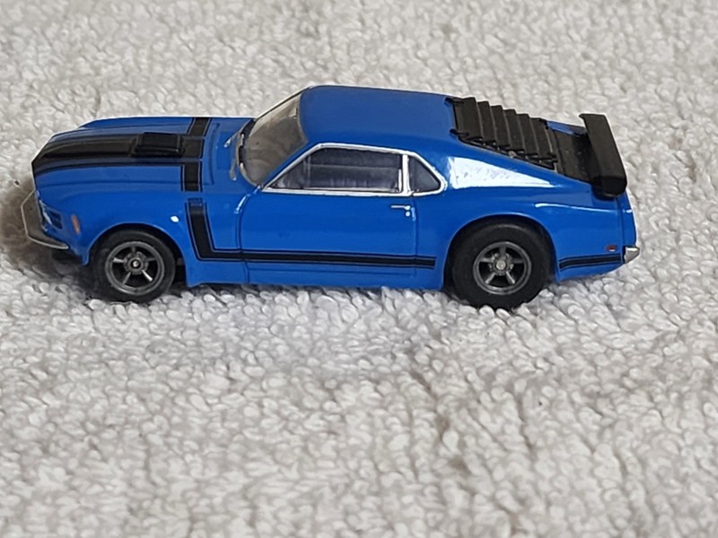 AFX Ford Mustang Boss 302 HO Slot Car - Blue
