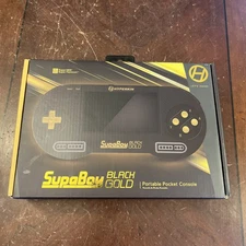 Hyperkin SupaBoy Portable Pocket BlackGold Console Newest Model 2022 SEALED Q21