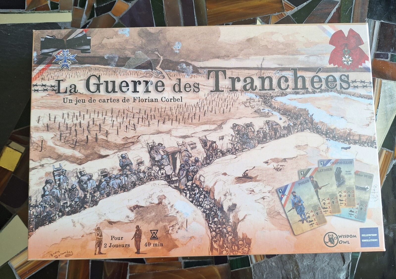 Jeu de société de stratégie La Guerre des Tranchées neuf pour 2 joueurs