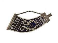 Continental Silver Porcelain Table Vinaigrette Perfume Bottle