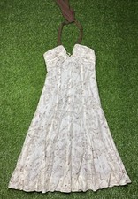 BCBG Max Azria 100 Silk Naive Floral Sandwashed Dress NWT Size 0 258 Halter