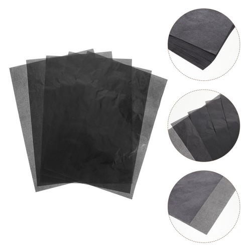 50 Sheets Graphit-Kohlepapier Büro Kohle-Pauspapier Schwarzes Zeichenpapier - Bild 6 von 12