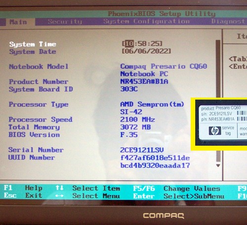 Compaq Presario CQ-60 AMD 2.1GHz 3GB Ram 120GB SSD HDMI nVIDIA 8200 Win 7 Office - Picture 10 of 11