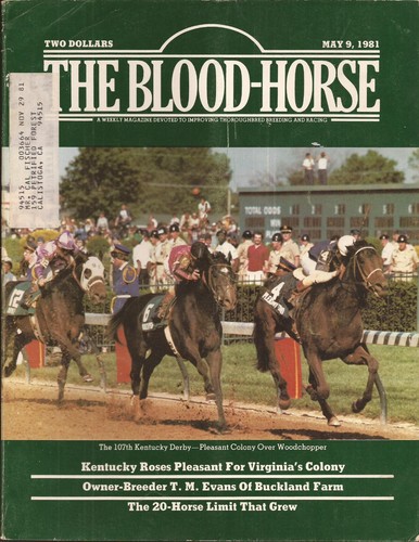 1981 magazine Blood Horse Racing Kentucky Derby Pleasant Colony Tap Shoes