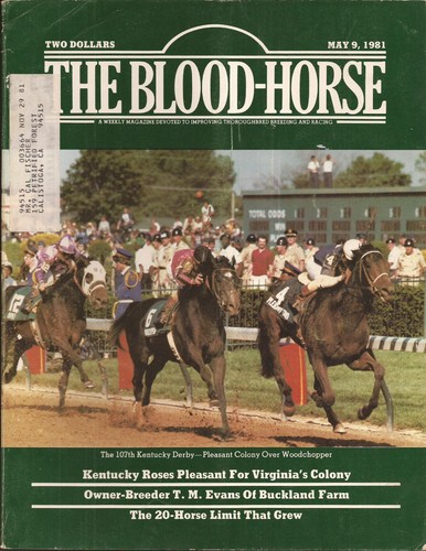 1981 magazine Blood Horse Racing Kentucky Derby Pleasant Colony Tap Shoes - Picture 1 of 1