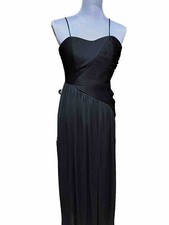 NWT JS Boutique Women's Black Strapless Formal Full Length Dress size 2