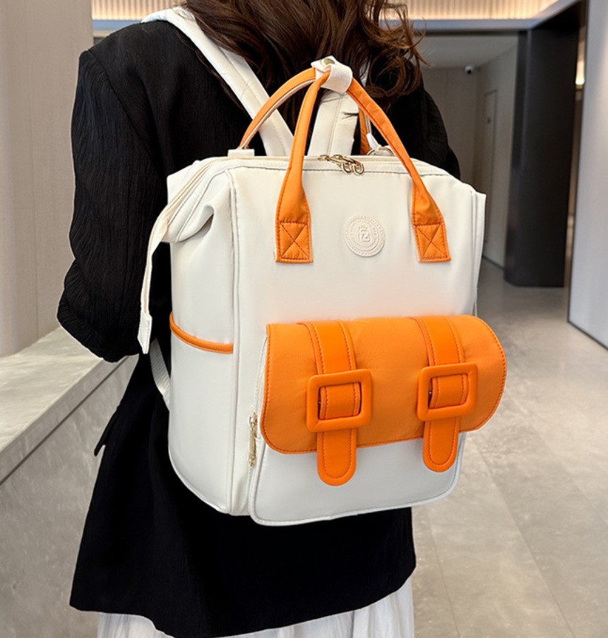 Large Diaper Bag Backpack With Pouch Mommy Bag Baby Travel Backpack-image