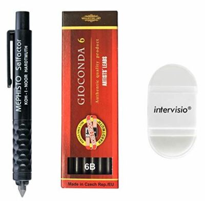 Koh-I-Noor 5301 Mechanischer Fallminenstift 5,6 mm - Kunstoffminenhalter 6B