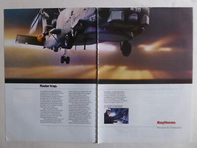 4/1987 PUB RAYTHEON SH-60B SEAHAWK US MARINE LAMPEN ALQ-142 ESM EW ORIGINAL ANZEIGE