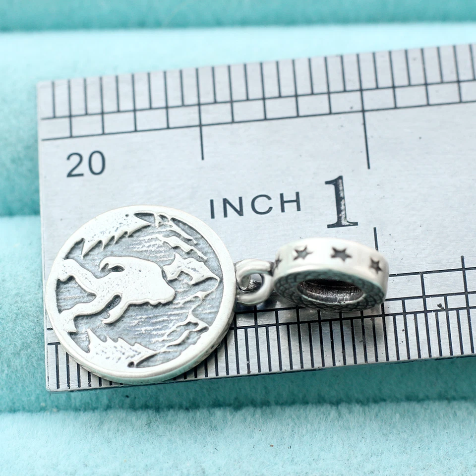 Подвеска в виде снежного человека из стерлингового серебра 925 пробы Sasquatch Big Foot Forest Believe In - Изображение 3 из 4