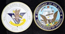 CVN-70 USS CARL VINSON - Navy Challenge Coin
