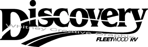 "DISCOVERY" RV Decal Graphic FLEETWOOD for Camper Trailer Motor Home Any Color