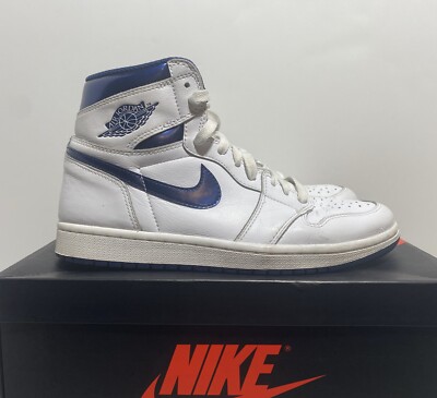 aj 1 metallic navy