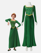 Princess Fiona Costume Shrek Cosplay Dress Halloween Fancy Dress Outfit Kids