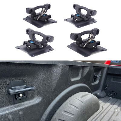 #ad #ad 4x Truck Bed Tie Down Anchors Brackets amp; Box Link Cleats for Ford F150 F250 F350 $39.99