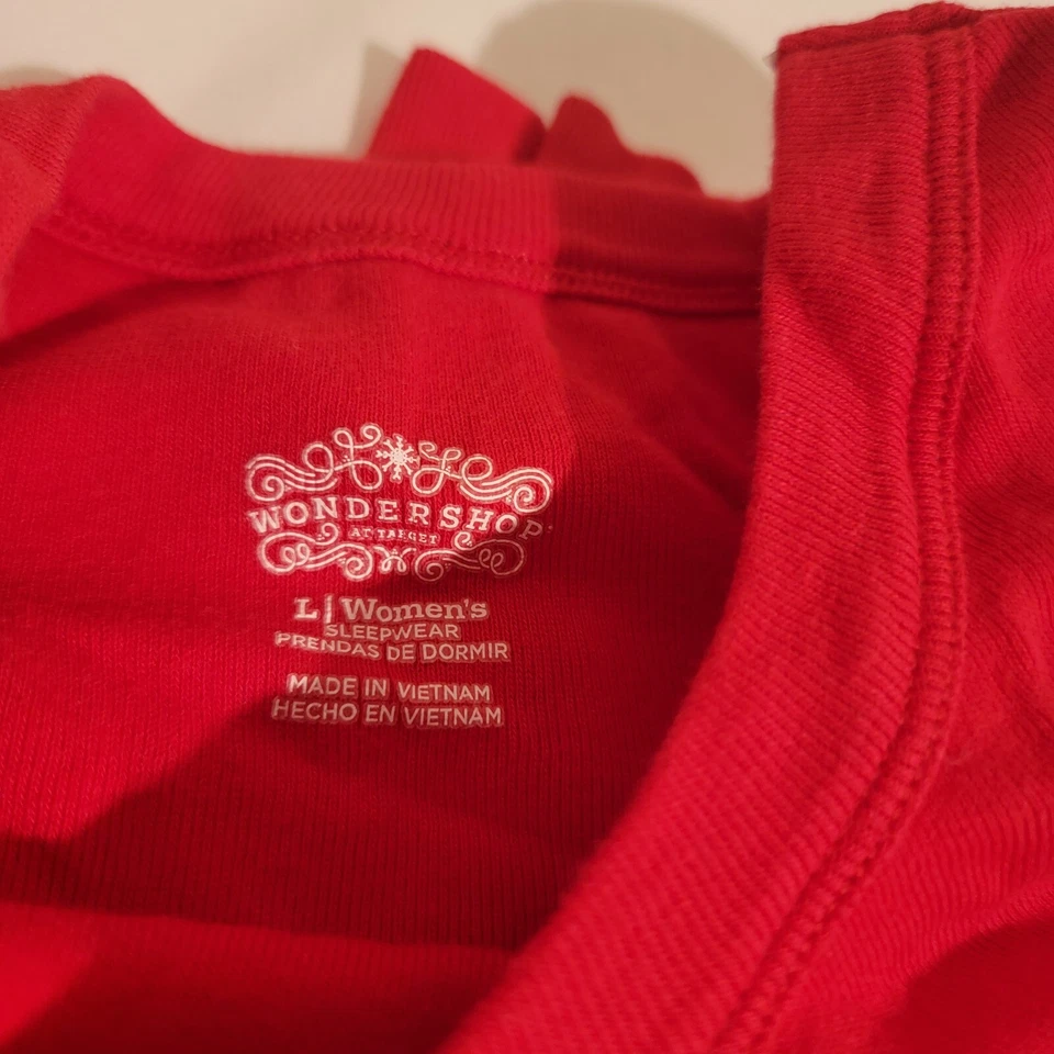 Женский рождественский пижамный набор Wondershop размер Large L красный уютный - Изображение 3 из 4