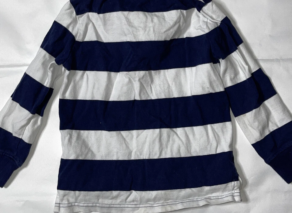 Preowned- Old Navy L/S Pullover Rugby Shirt Boys (Size S/6-7) - Image 4 of 4